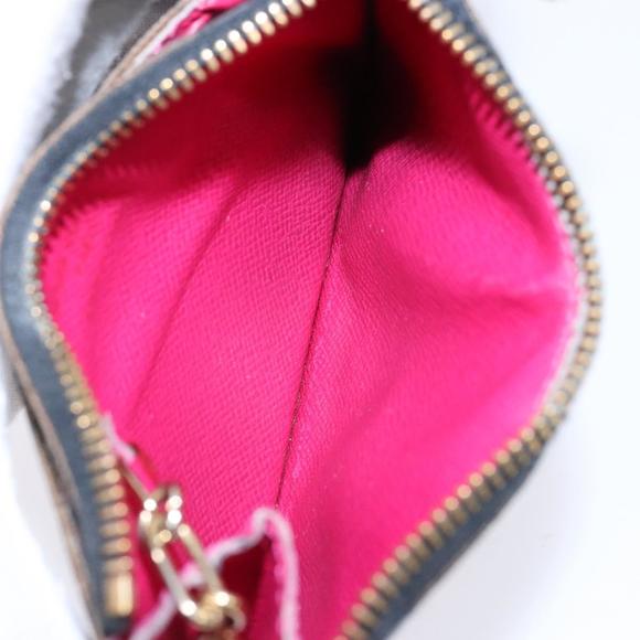LOUIS VUITTON Multicolor Pochette ClesNM Coin Purse Black M60279 LV Auth hk2897 - Picture 11 of 16